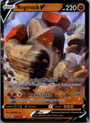 104 Regirock V Sword & Shield Holo Rare V Near Mint