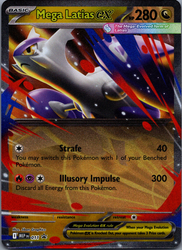 011 Mega Latias ex ME Black Star Promos Promo Near Mint