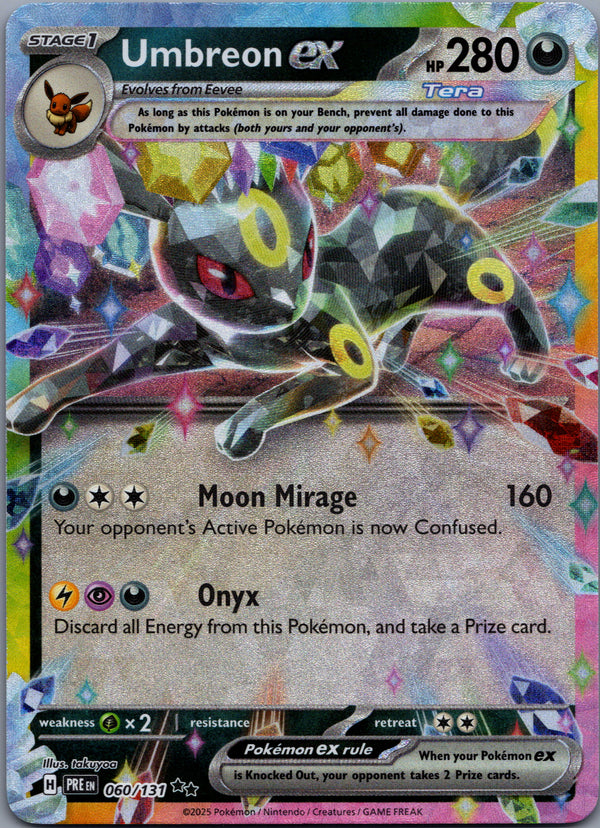 060 Umbreon ex Prismatic Evolutions Double Rare Near Mint