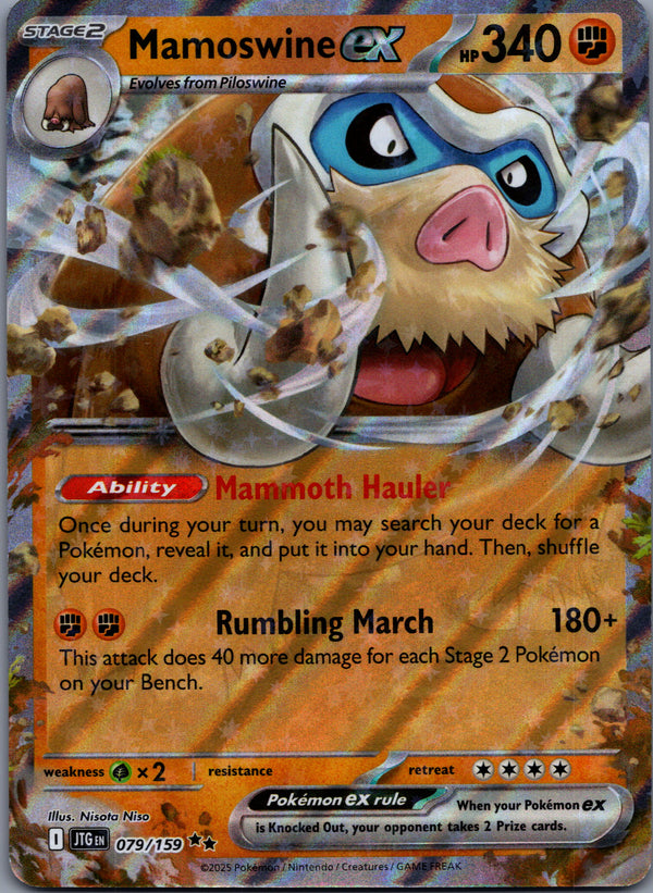 079 Mamoswine ex Journey Together Double Rare Near Mint