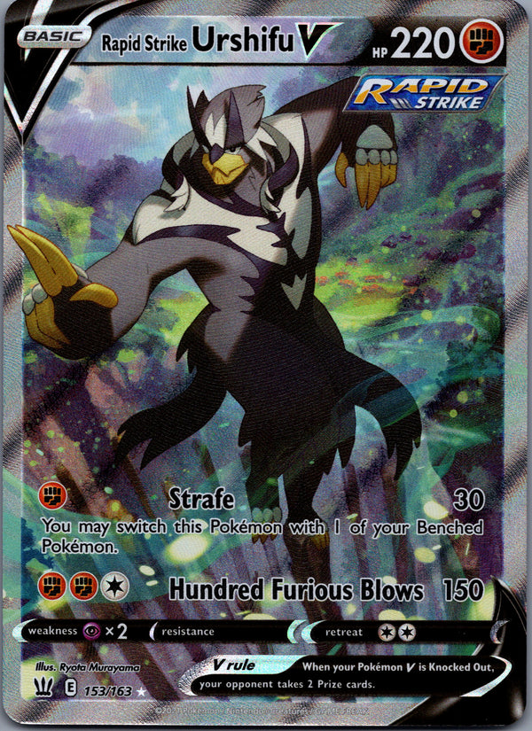 153 Rapid Strike Urshifu V Battle Styles Rare Ultra Near Mint