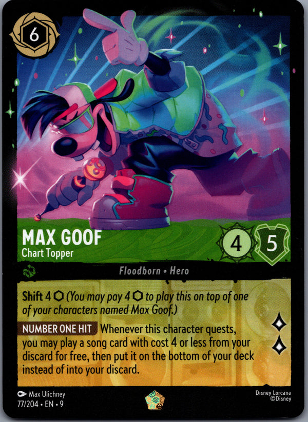 077 Max Goof - Chart Topper Fabled Legendary NM