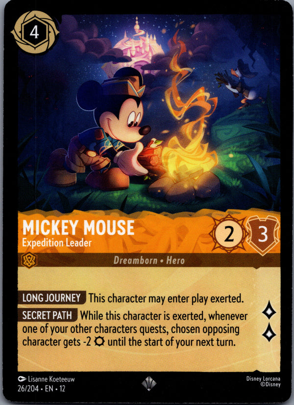 026 Mickey Mouse - Expedition Leader Wilds Unknown Super Rare Near Mint