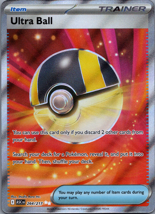 264 Ultra Ball Ascended Heroes Ultra Rare Near Mint