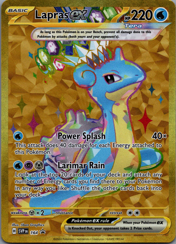 164 Lapras ex SV Black Star Promos Promo Near Mint