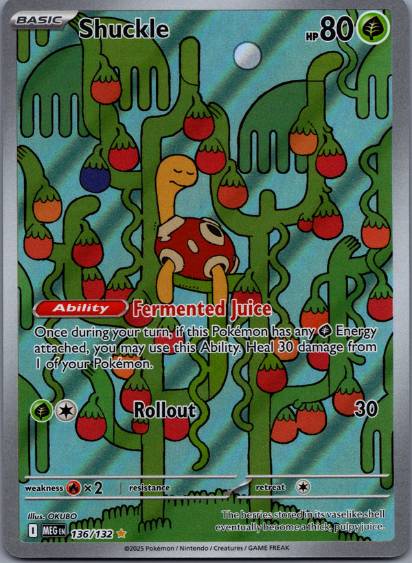 136 Shuckle Mega Evolution Illustration Rare NM