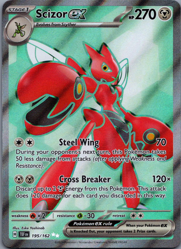 195 Scizor ex Temporal Forces Ultra Rare Near Mint