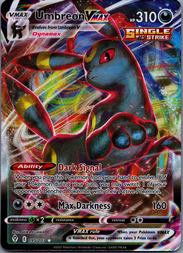 095 Umbreon VMAX Evolving Skies Holo Rare VMAX Near Mint