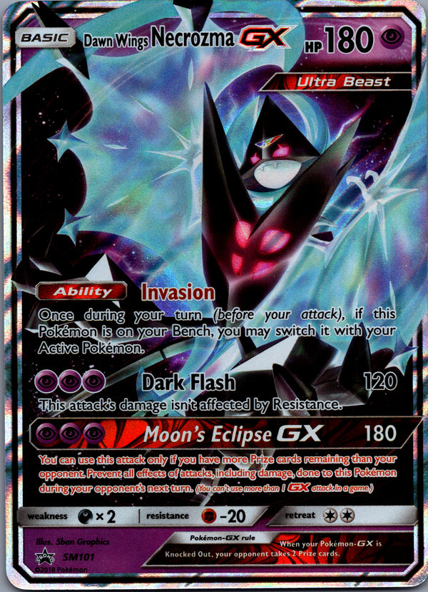 SM101 Dawn Wings Necrozma-GX SM Black Star Promos Promo Lightly Played