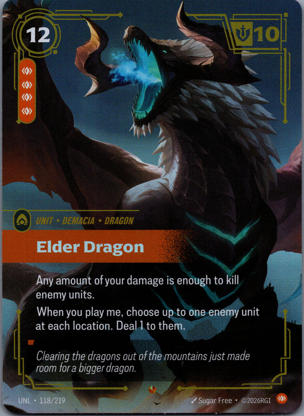118 Elder Dragon Unleashed Epic Near Mint