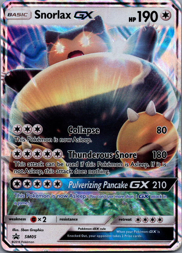 SM05 Snorlax-GX SM Black Star Promos Promo Moderately Played