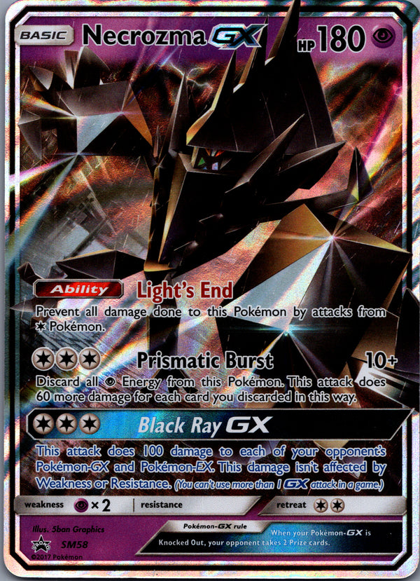 SM58 Necrozma-GX SM Black Star Promos Promo Near Mint