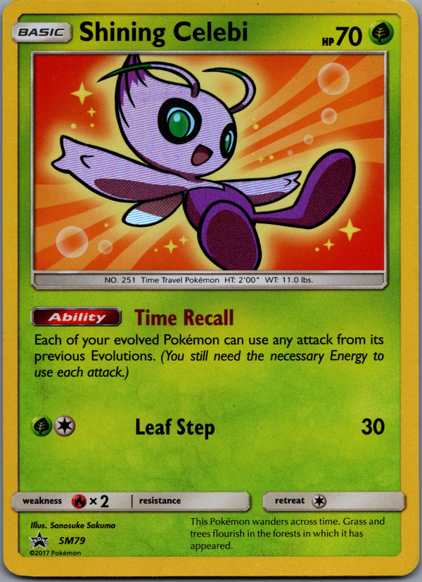 SM79 Shining Celebi SM Black Star Promos Promo Moderately Played