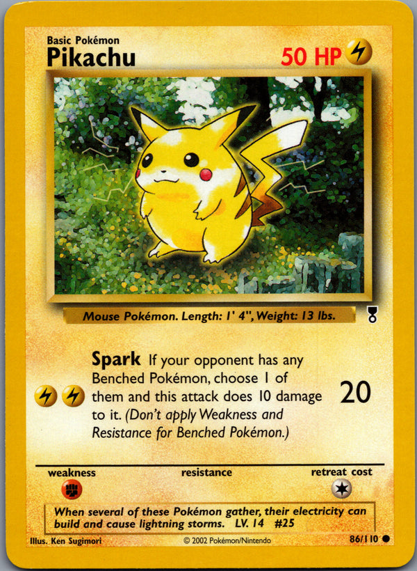 086 Pikachu Legendary Collection Common Lightly Played