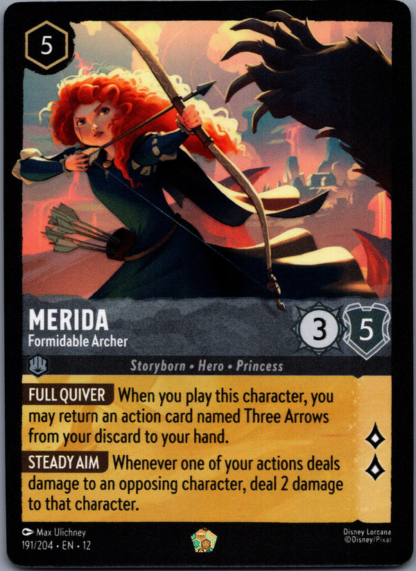 191 Merida - Formidable Archer Wilds Unknown Legendary Near Mint