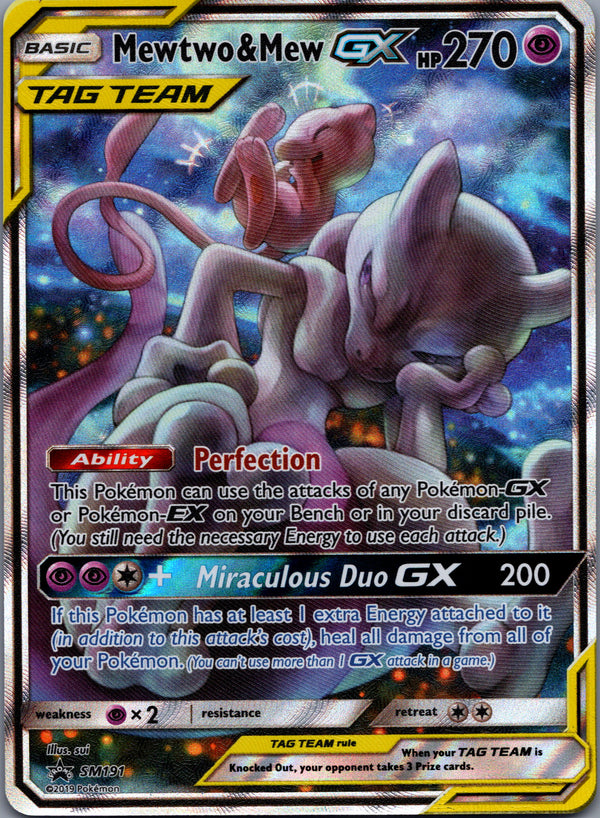 SM191 Mewtwo & Mew-GX SM Black Star Promos Promo LP