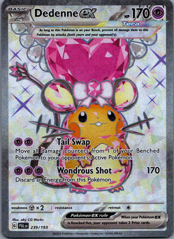239 Dedenne ex Paldea Evolved Ultra Rare NM