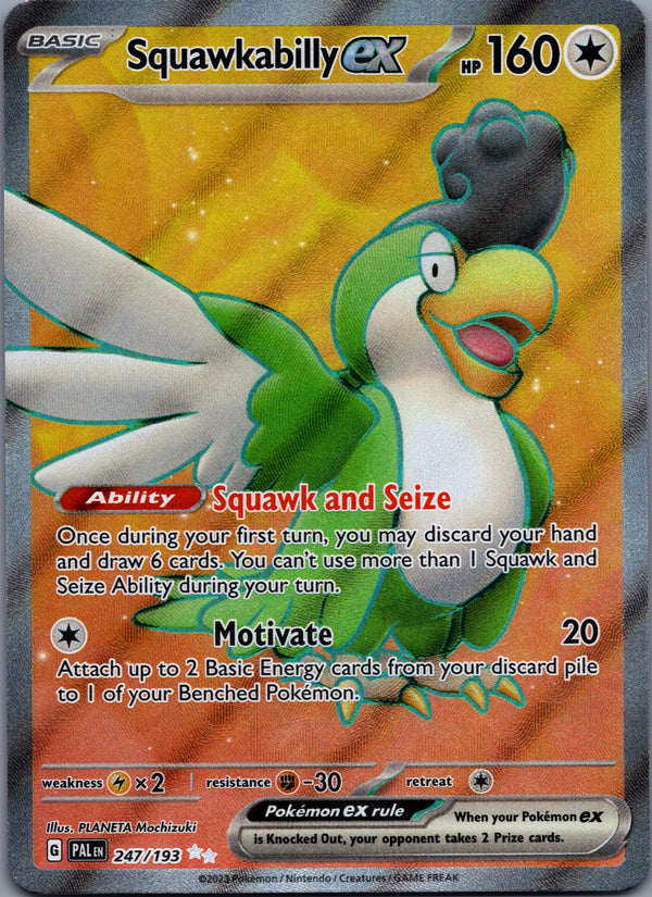 247 Squawkabilly ex Paldea Evolved Ultra Rare NM