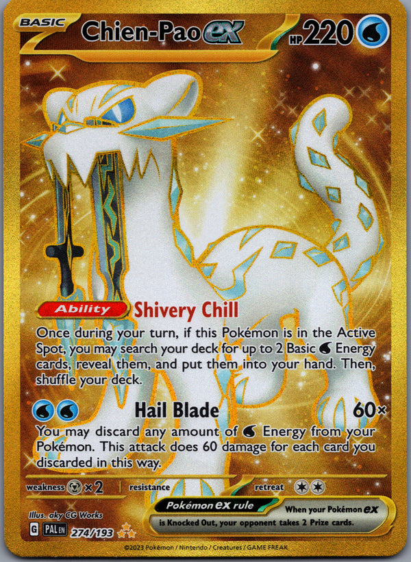 274 Chien-Pao ex Paldea Evolved Hyper Rare NM