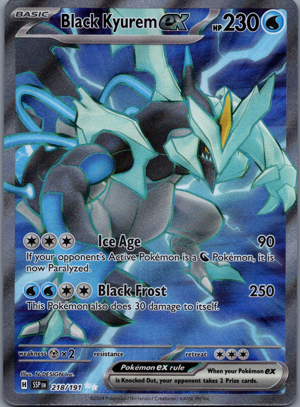 218 Black Kyurem ex Surging Sparks Ultra Rare NM