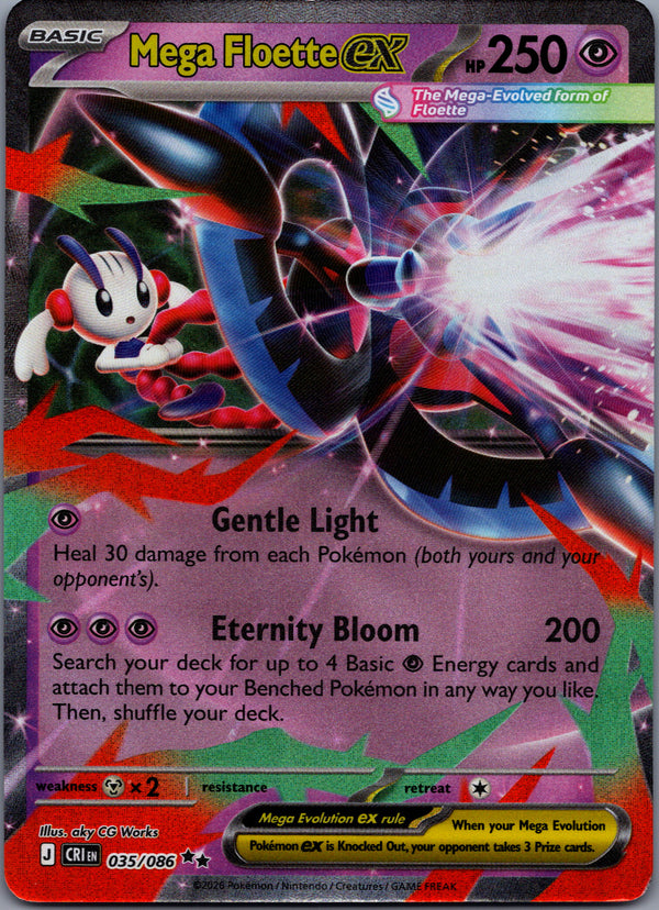 035 Mega Floette ex Chaos Rising Double Rare NM