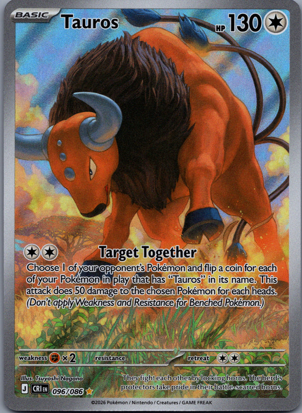 096 Tauros Chaos Rising Illustration Rare NM