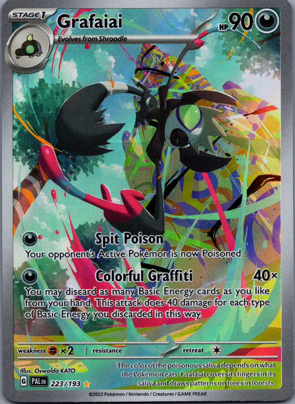 223 Grafaiai Paldea Evolved Illustration Rare NM