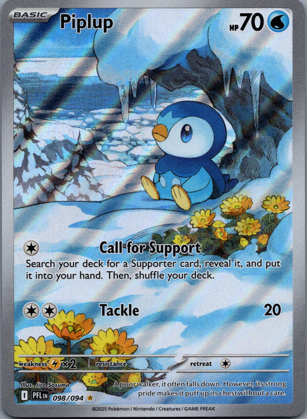 098 Piplup Phantasmal Flames Illustration Rare NM