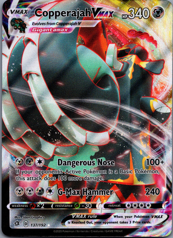 137 Copperajah VMAX Rebel Clash Holo Rare VMAX NM