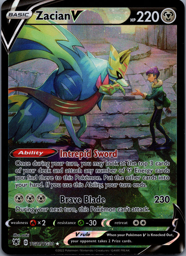 TG21 Zacian V Astral Radiance Holo Rare V NM
