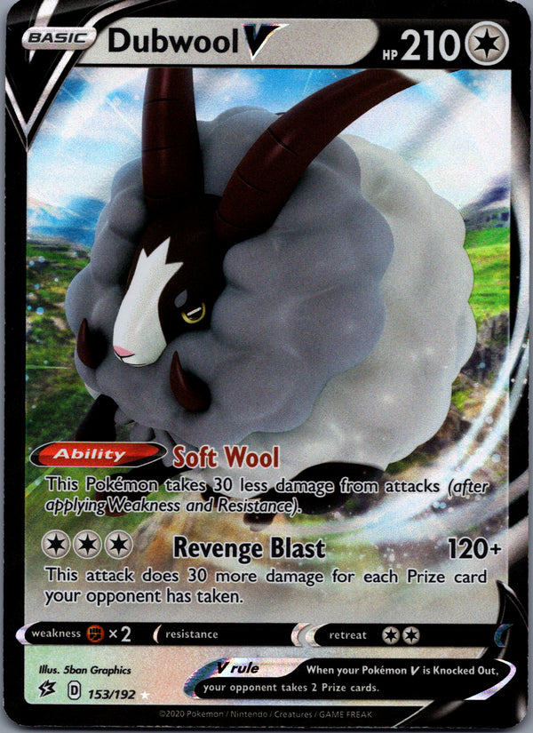 153 Dubwool V Rebel Clash Holo Rare V NM