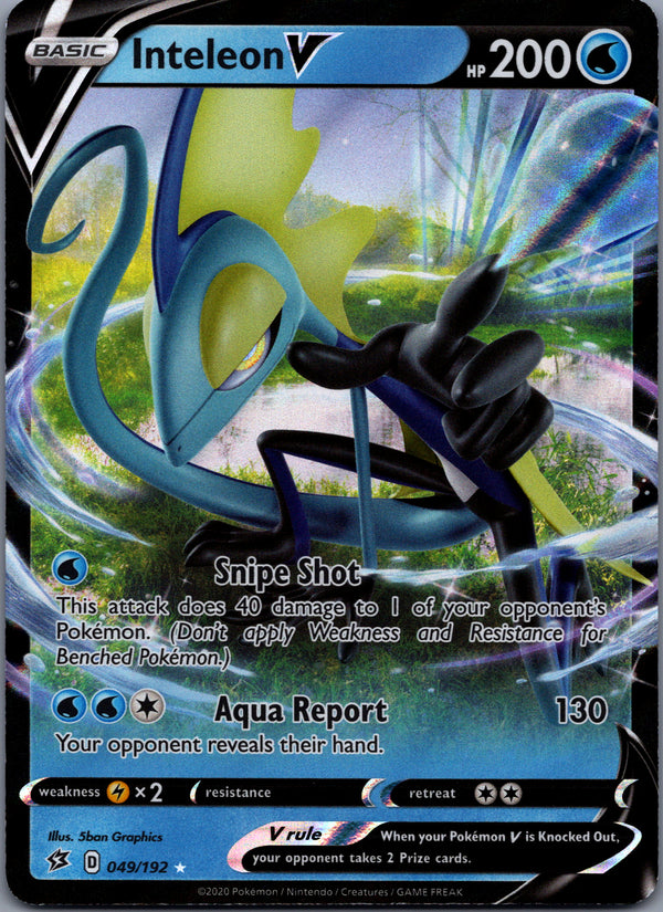 049 Inteleon V Rebel Clash Holo Rare V NM