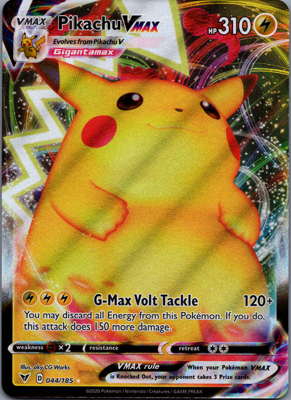 044 Pikachu VMAX Vivid Voltage Holo Rare VMAX NM
