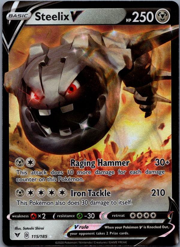 115 Steelix V Vivid Voltage Holo Rare V NM