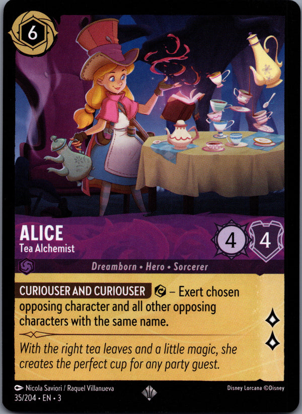 035 Alice - Tea Alchemist Into the Inklands Super Rare NM