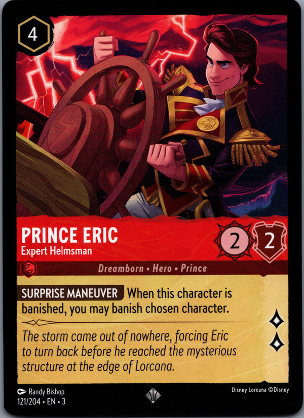 121 Prince Eric - Expert Helmsman Into the Inklands Super Rare NM