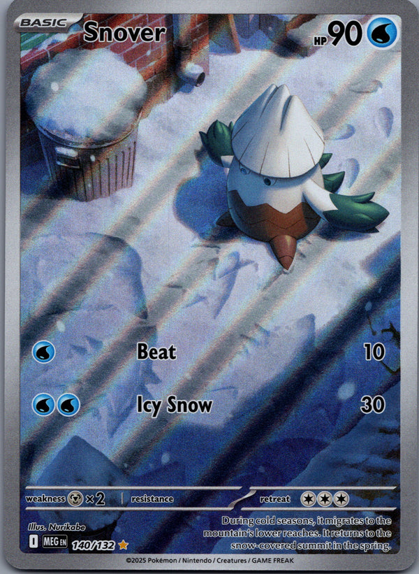 140 Snover Mega Evolution Illustration Rare NM
