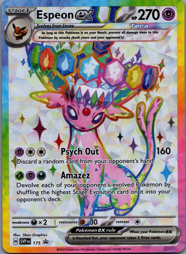 175 Espeon ex SV Black Star Promos Promo NM
