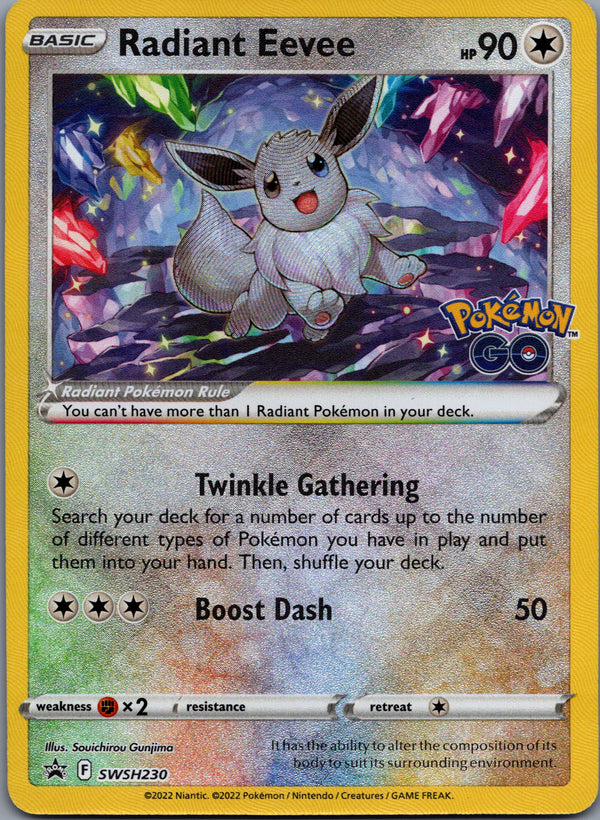 SWSH230 Radiant Eevee SWSH Black Star Promos Promo NM