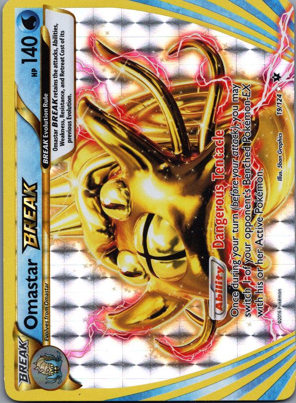 019 Omastar BREAK Fates Collide Rare BREAK MP