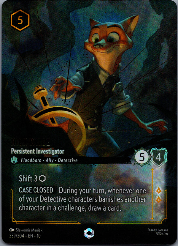239 Nick Wilde - Persistent Investigator Whispers in the Well Enchanted NM