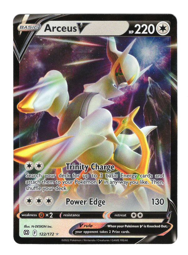 122 Arceus V Brilliant Stars Holo Rare V NM