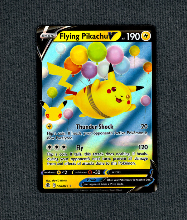 006 Flying Pikachu V Celebrations Holo Rare V NM