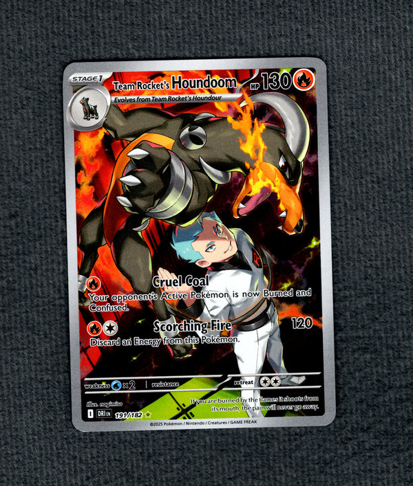 191 Team Rocket's Houndoom Destined Rivals Illustration Rare NM