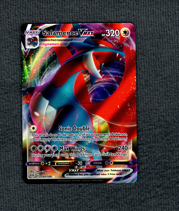 144 Salamence VMAX Darkness Ablaze Holo Rare VMAX NM