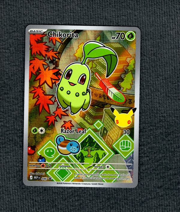 046 Chikorita ME Black Star Promos Promo NM