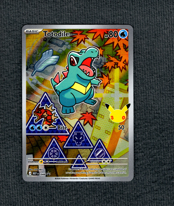 048 Totodile ME Black Star Promos Promo NM
