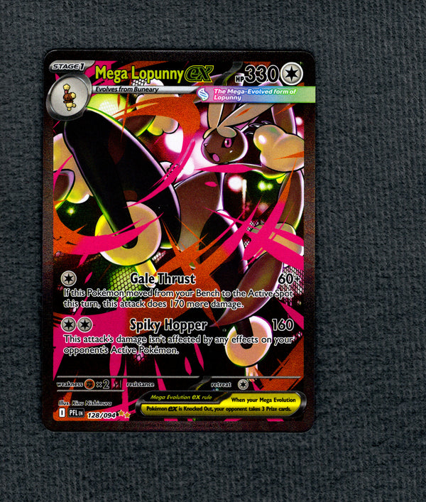 128 Mega Lopunny ex Phantasmal Flames Special Illustration Rare NM
