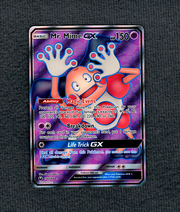 156 Mr. Mime-GX Celestial Storm Rare Ultra NM