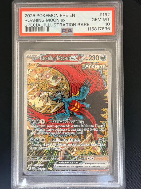 162 Roaring Moon ex Prismatic Evolutions Special Illustration Rare PSA 10